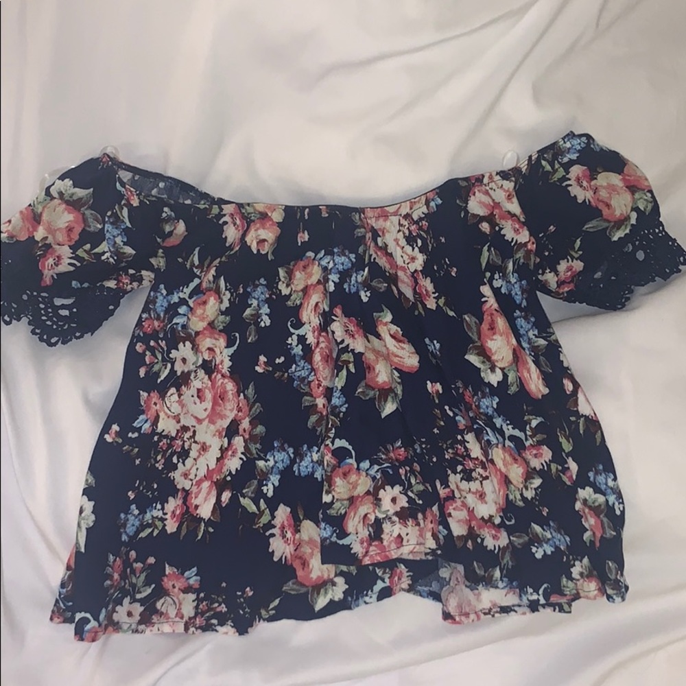 Off the Shoulder Floral Top